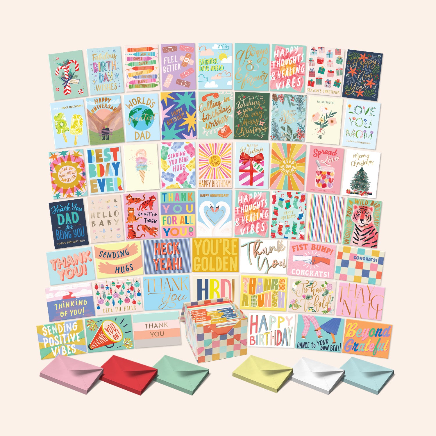 Set of 100 Modern All Occasion Cards