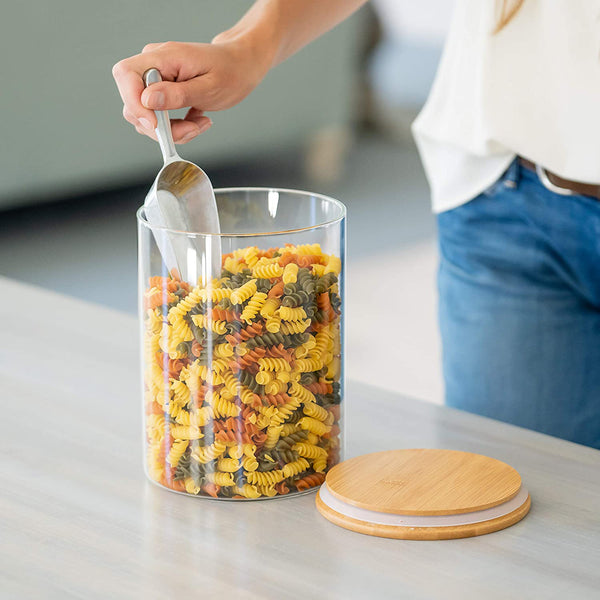 Glass Food Storage Containers with Lids by Sweetzer and Orange